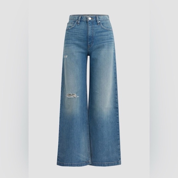 Hudson Jeans Denim - Hudson Jeans Blue Flare Wide Leg High-Waisted Size 28